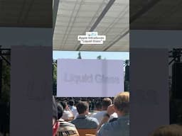 Apple announces LIQUID GLASS✨