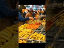 한국인 입 맛을 사로잡은 이 분식집? 이게 끝판왕이지!! 저렴하고 푸짐한 전통시장 도넛, 모듬튀김 Best fried food snack shop in Korea #shorts