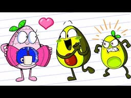 Avocado Girl vs Robot Girl 💻😂 Who Wins?!  Battle of Technology by Avocado Couple Live