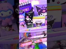 Cute Kuromi Pencil Case Unboxing 💜🖤💜🖤
