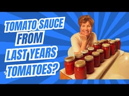 How To Water Bath Can Tomato Sauce From Last Years Frozen Tomatoes From Our Garden @ourforeverfarm