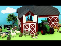 Fun Barn Toys and Farm Animal Friends – Kids Toy Video!