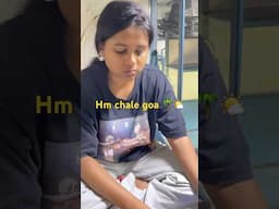 Hm chale goa 🌤️🌴 #goa #travel #minivlog #shorts