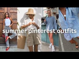 RECREATING SUMMER PINTEREST OUTFITS 2025 | Casual Outfit Ideas