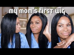 Meet My Mom 🥹 + Her First Wig Install Ever 😭💕 You Have to See Her Reaction! ft Unice Hair
