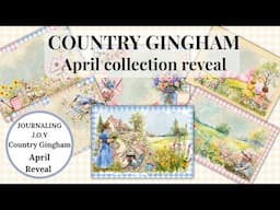 Country Gingham April collection reveal with Journaling J.O.Y
