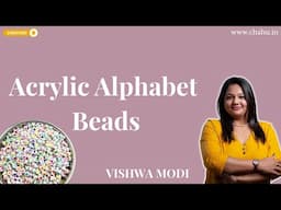 New Acrylic Alphabet Beads Just Landed || Jewellery Making Material ||