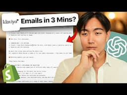 I Use ChatGPT to Write Emails for E-com Brands in 3 Minutes (Here’s How You Can Too)