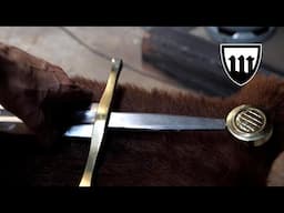 Forging the 1981 excalibur movie sword, part 2, making the guard and pommel.