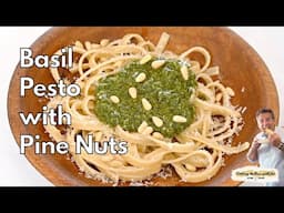 How to Make Basil Pesto with Roasted Pine Nuts Cooking Italian with Joe