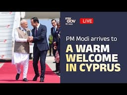 LIVE: PM Modi arrives to a warm welcome in Cyprus