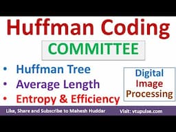 Binary Huffman Coding Entropy Length Efficiency Image Compression Huffman Coding Vidya Mahesh Huddar