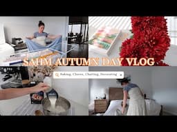🍂 WHOLESOME FALL DAY VLOG | A Slow Living Day as a SAHM During a Low Buy Year! | CARLY HAMPTON