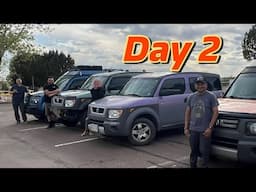 Honda Elements Camper Builds traveling USA - Day 2  #vanlife #hondaelement #traveling