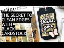 The Secret to Clean Edges with Black Cardstock + FREE TAG Die | Scrapbook.com