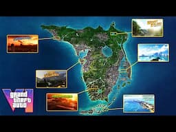 GTA 6 : VILLES ET LIEUX DE LA MAP ! (Vice City, Leonida Keys, Grassrivers, Ambrosia, Mont Kalaga)