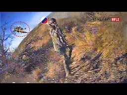 Ukrainian FPV drone crew trap destroys Russian tanks and infantry in Kharkiv region