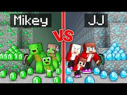 Mikey Family vs JJ Family: Who Mined The Best Luxury Mountain in Minecraft? (Maizen)