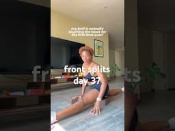 day 37 of getting my front splits #splitschallenge #frontsplits #flexibilitychallenge