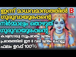 ഗുരുവായൂരപ്പന്റെ കാര്യസാദ്ധ്യ സുപ്രഭാത മന്ത്രം പ്രഭാതത്തില്‍ ഈ 8 വരി മന്ത്രം ചൊല്ലൂ ഫലം ഉറപ്പ്100 %