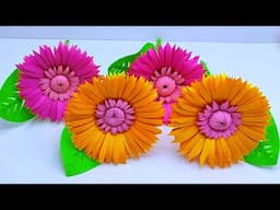 PAPER FLOWER TEMPLET FOR HOME DECOR | SIMPLE PAPER CRAFT