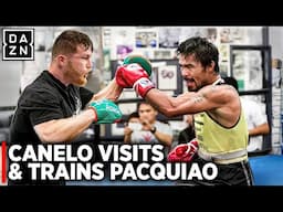 SHOCKING: Canelo VISITS & TRAINS With Manny Pacquiao For Mario Barrios Comeback...