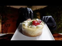new york style cheesecake | mukbang asmr (no talking)