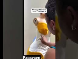 Sewing process of Banana AMVCA Dress #content #shorts #short #fashion #amvca #trends #diy #corset