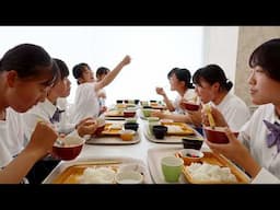 600 High School Girls Destroy their School's Friday Lunch Buffet!