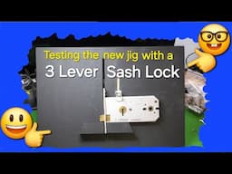 (416) 3 Lever Union Mortace Lock With Warding PICKED with Jig