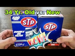 34 Year Old STP Oil Filter STP-1 vs. STP S8A Oil Filter Comparison