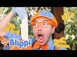 Blippi Learns Pasta Shapes! 🍝 Blippi’s Best Food Adventures  - Blippi | Educational Videos for Kids
