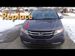 How to Replace Headlight Bulbs - Honda Odyssey (2011-2017) LOW BEAM