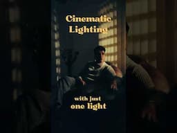 How to create Cinematic Lighting with just one light? #zhiyun #lighting #photography #MolusG200