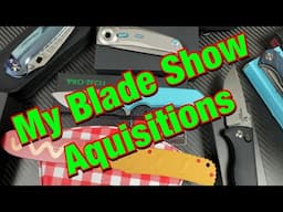 My knife haul from Atlanta Blade Show !  Crazy stuff !!