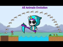 Unicorn Reaper And All Animals Evolution (EvoWorld.io)