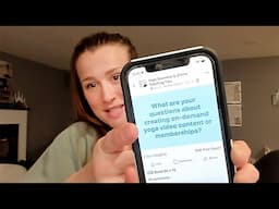 Answering questions about on-demand yoga videos and memberships