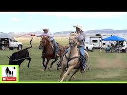 Pasture Team Roping Round 2 - 2024 Tom Horn Days Cowboy Rendezvous | Saturday (Censored)