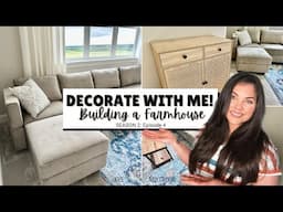 DECORATING OUR FIRST ROOM IN THE NEW HOUSE | SEASON 2 EPISODE 4 OF BUILDING A FARMHOUSE