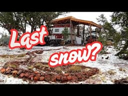Is This The Last Snow?!  Off-Grid Paradise w/ Baby Eagles in Northern Arizona