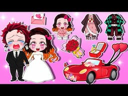 【鬼滅の刃漫画】💍禰豆子の結婚式💒 Kimetsu No Yaiba Paper