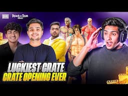 10 UC Luckiest Crate Opening of Attack on Titan Spin in BGMI
