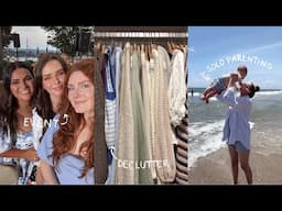 Solo Parenting On Vacation + Decluttering My Closet (Month Vlog!)