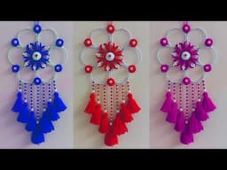 Easy & Beautiful Woollen Wall Hanging with Old Bangles | Wall Hanging Craft Ideas Easy