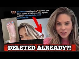 Aaryn Williams’ Foot Page Didn’t Last Long…