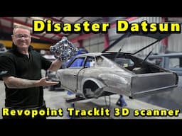 Scanning the Disaster Datsun with the Revopoint Trackit 3d scanner