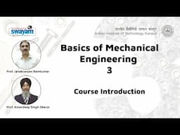 Prof. Janakranjan Ramkumar & Prof. Amandeep Singh Oberoi - Introduction