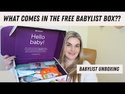 Unboxing The FREE Babylist Hello Baby Box