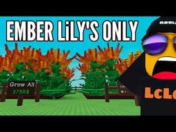 Starting over with EMBER LILY'S ONLY in Grow a Garden Roblox