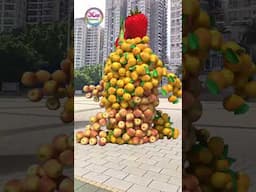Create different types of humanoid vegetable and fruit characters🥒🍎 walking and touching...